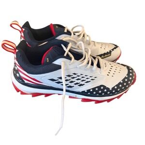 Boombah Challenger Turf Shoes Mens Stars and Stripes USA White Navy Red
